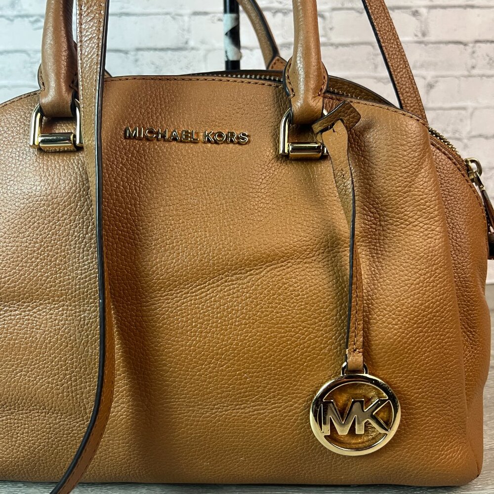 Michael Michael Kors Maxine medium pebbled leather dome satchel - Picture 2 of 8